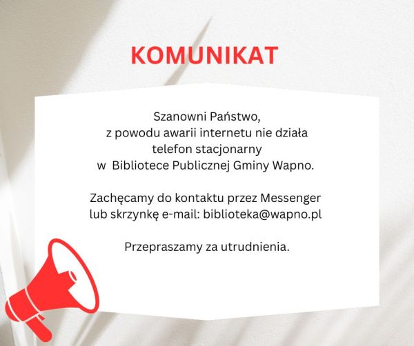 Zdjęcie Awaria Internetu i telefonu