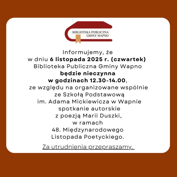 Zdjęcie Komunikat 06.11.2025