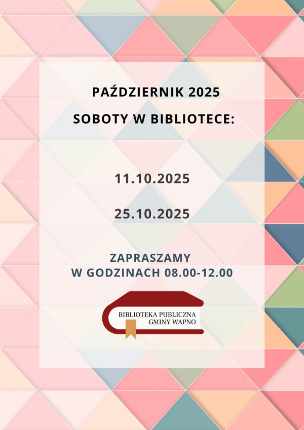 Zdjęcie Soboty w Bibliotece - październik 2025