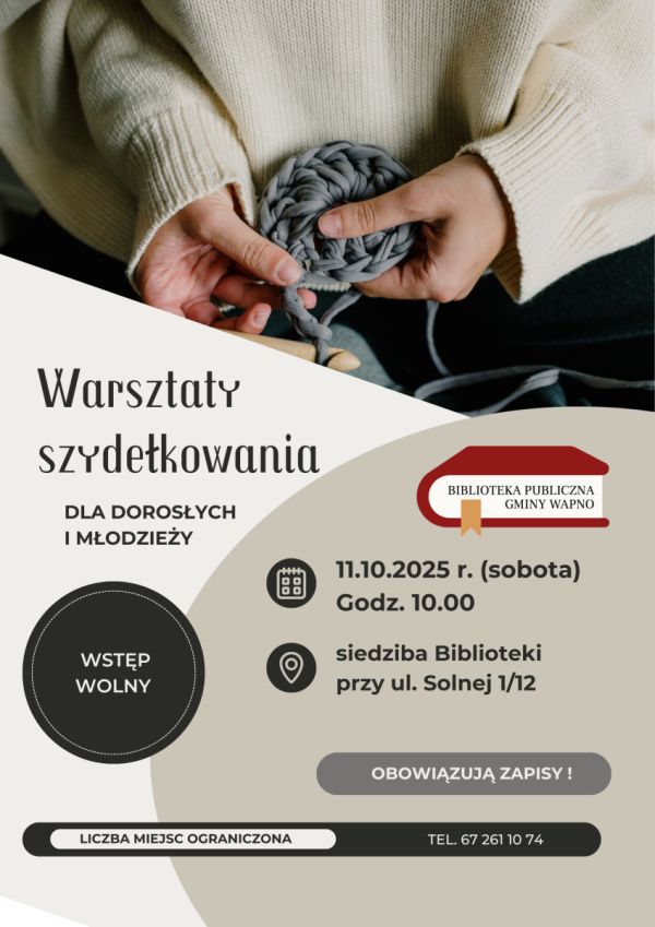 Zdjęcie Zapraszamy - warsztaty szydełkowania październik 2025