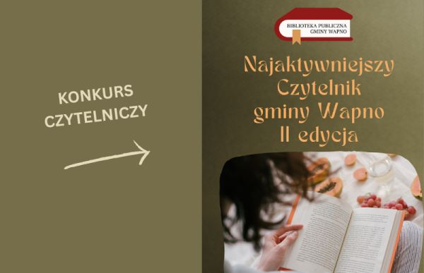 Zdjęcie Konkurs - Najaktywniejszy Czytelnik gminy Wapno II edycja